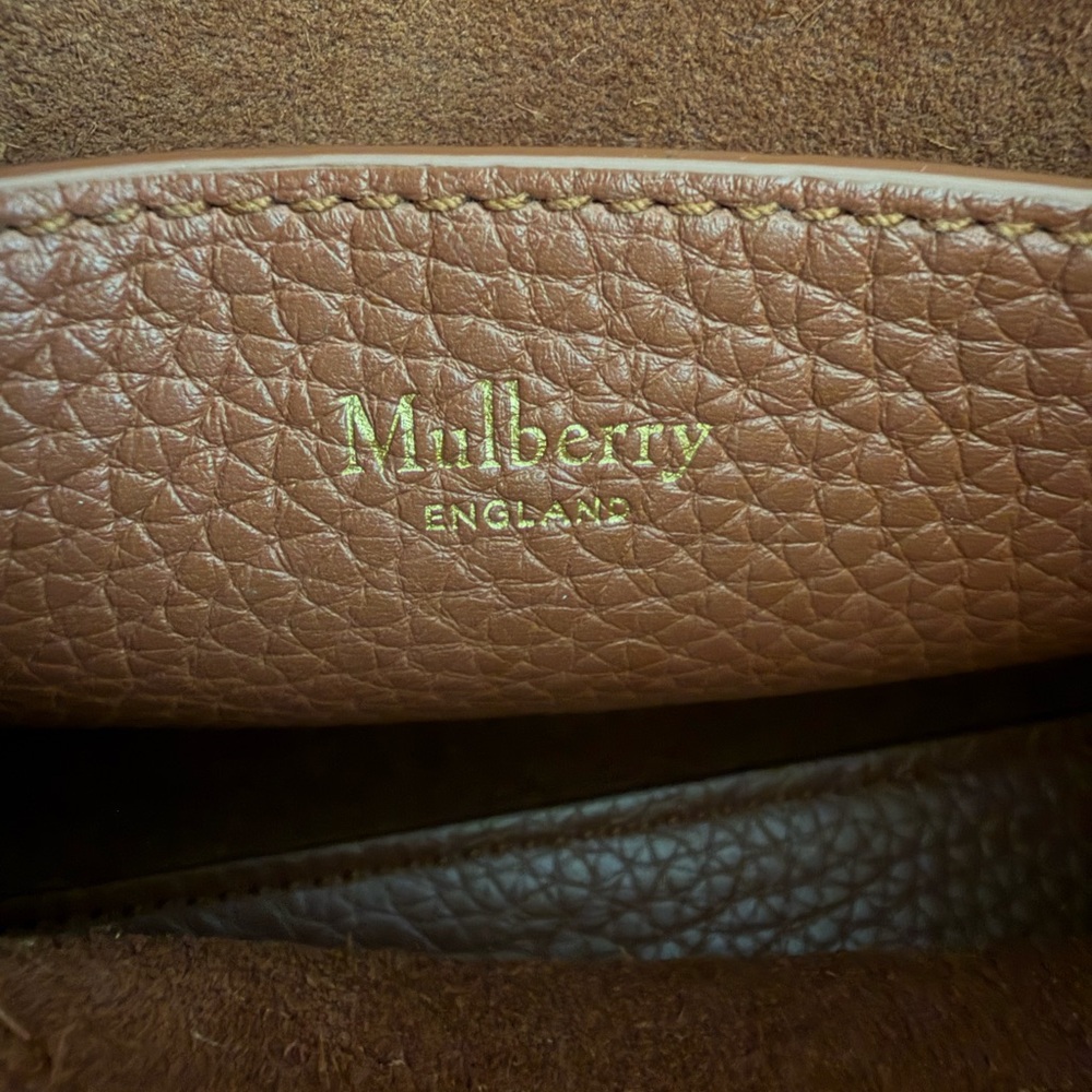 Mulberry Braided-Handle Mini Satchel in Chestnut - Picture 16 of 16